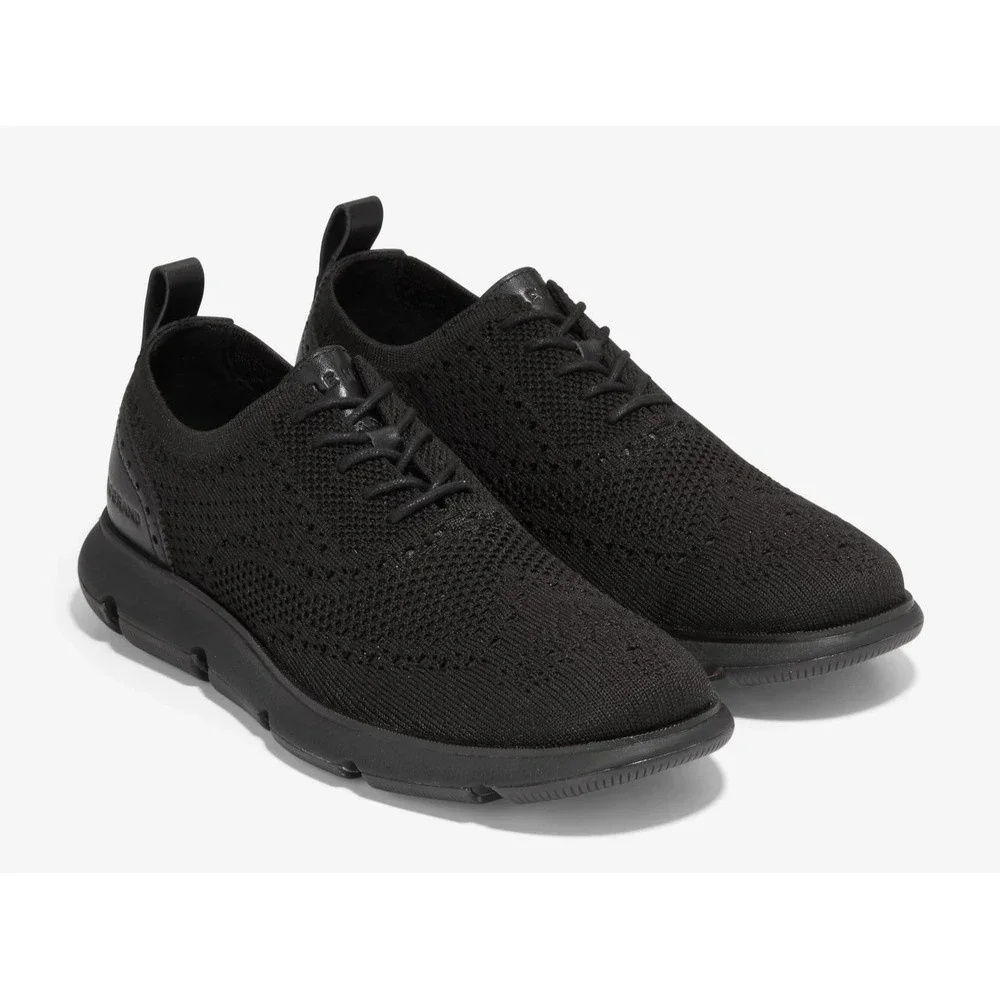 Cole Haan 4.ZEROGRAND Stitchlite Men's Size 11 M Black Knit Oxford Shoes C35744